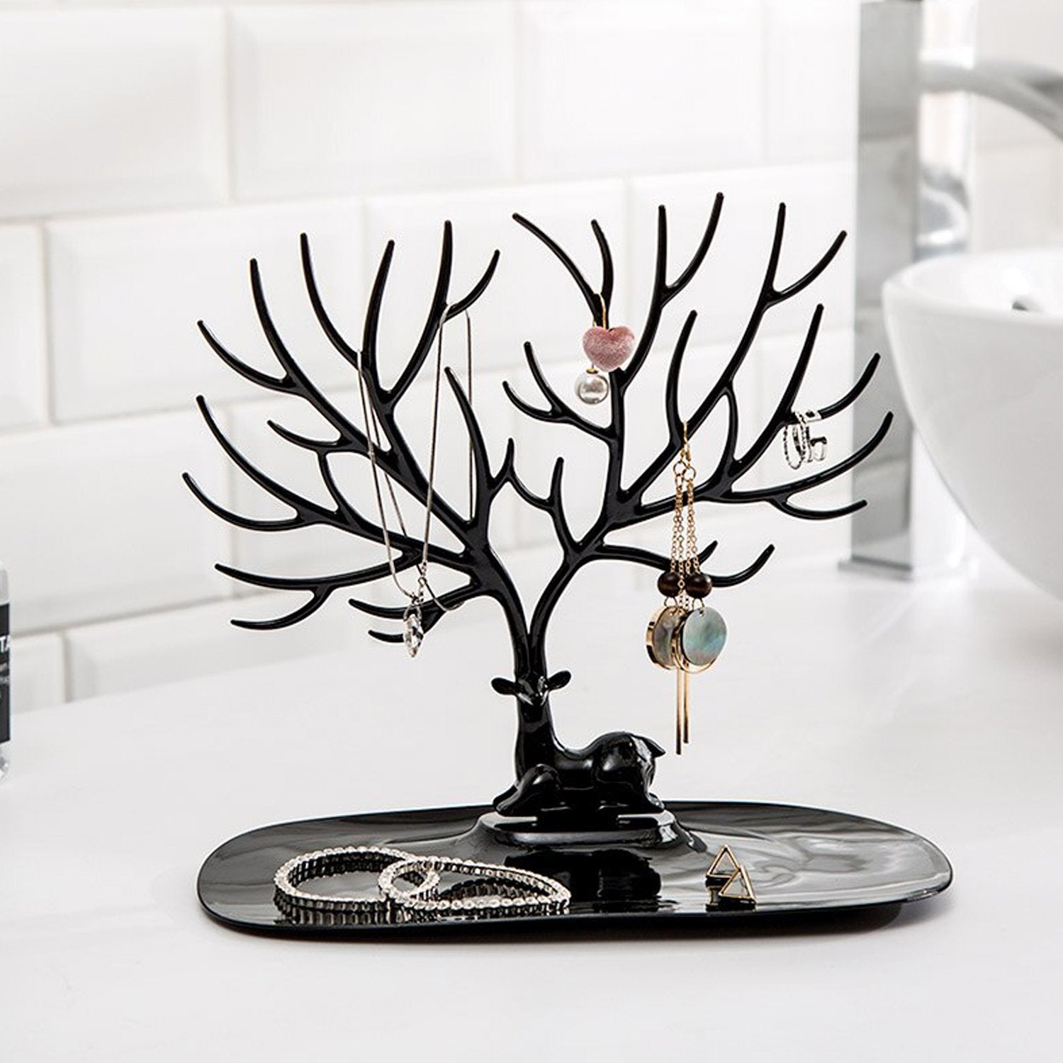 1788 Deer Shaped Jewellery Display Holder Earring Necklace Holder Organiser (1Pc Only) 1788 Deer Shaped Jewellery Display Holder Earring Necklace Holder Organiser (1Pc Only)